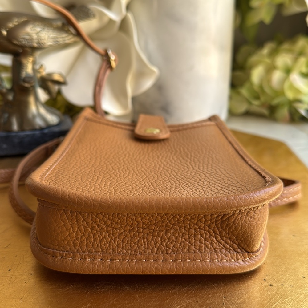 NWOT! Raffinato Borsetta Crossbody in Caramel Pebbled Leather - Picture 6 of 12